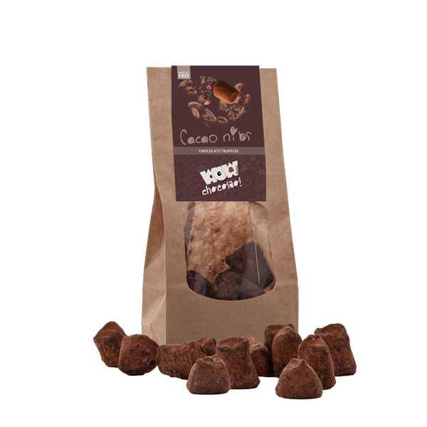 Truffes au chocolat aux éclats de cacao - Sac biodégradable 130g