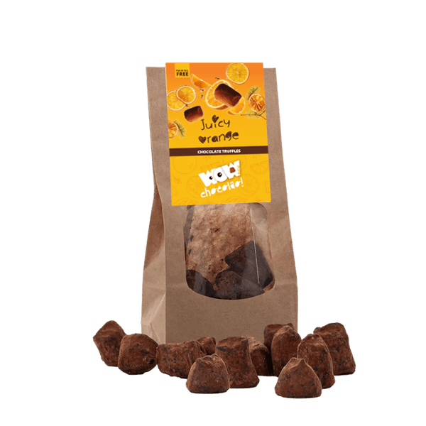Truffes au chocolat à l'orange confite - Édition Noël - Sac biodégradable 130g