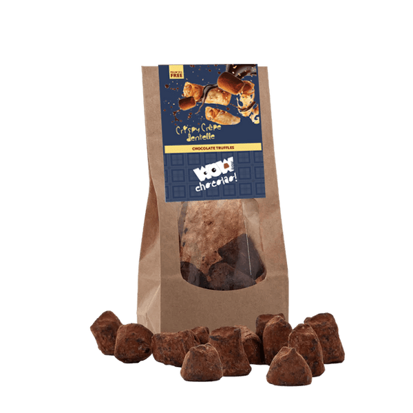 Truffes au chocolat crêpe dentelle croustillante - Sacs biodégradables 130g