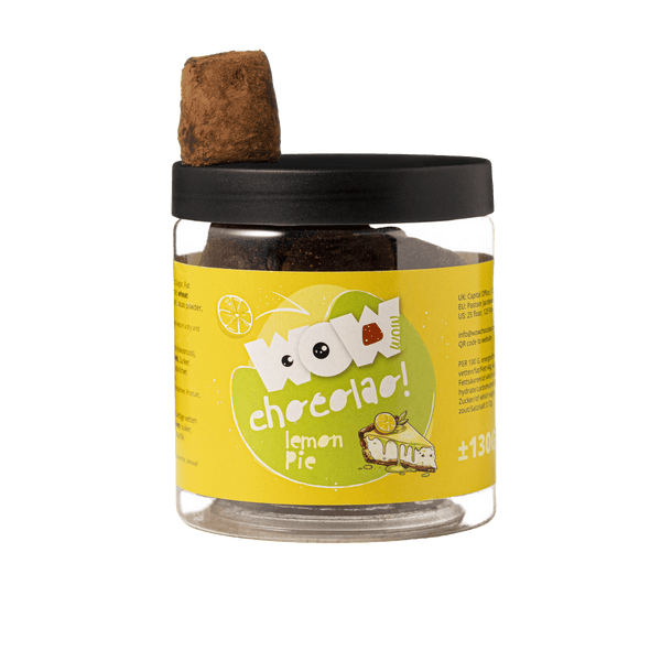 Pot cadeau de truffes au chocolat tarte au citron 130g | Chocolat agrumes croquant