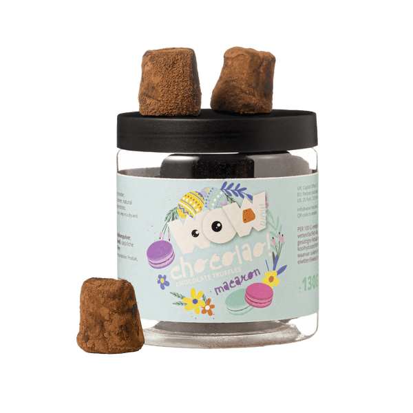 Truffes au Chocolat Macaron - Pâques - Pot Cadeau 130g