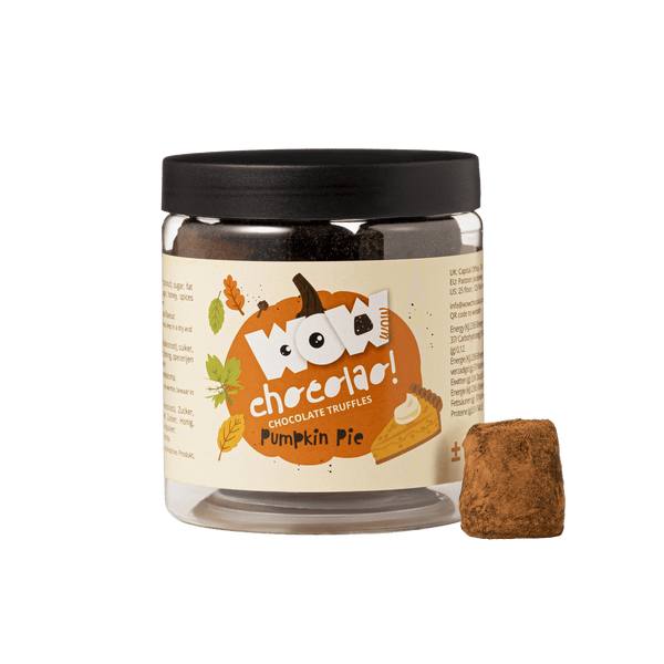 Pot de Cadeau de Truffes au Chocolat Tarte à la Citrouille 130g | Chocolat Dessert d'Automne