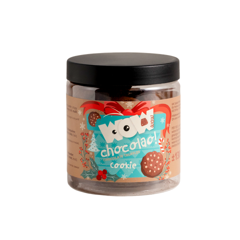 Truffes au chocolat nature - Édition Noël - Pot cadeau 130g