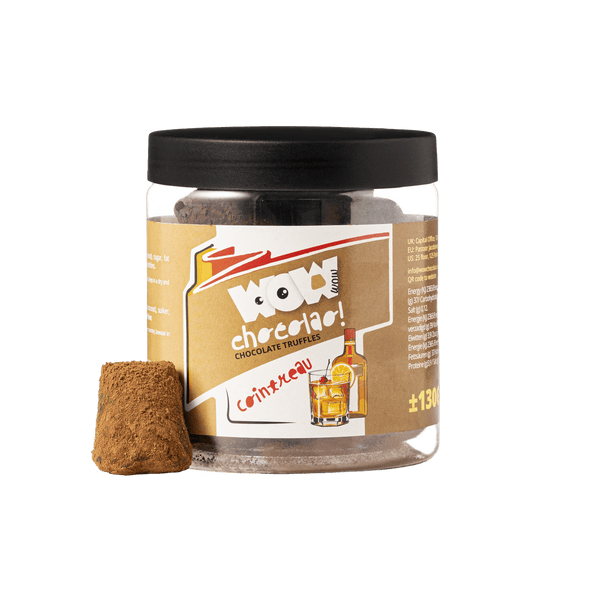 Truffes au chocolat Cointreau - Pot cadeau 130g