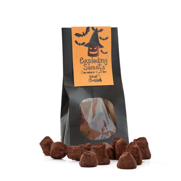 Bonbons explosifs - Truffes au chocolat Halloween - Sacs biodégradables 130g