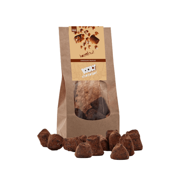 Truffes au chocolat à la noisette - Sac biodégradable 130g