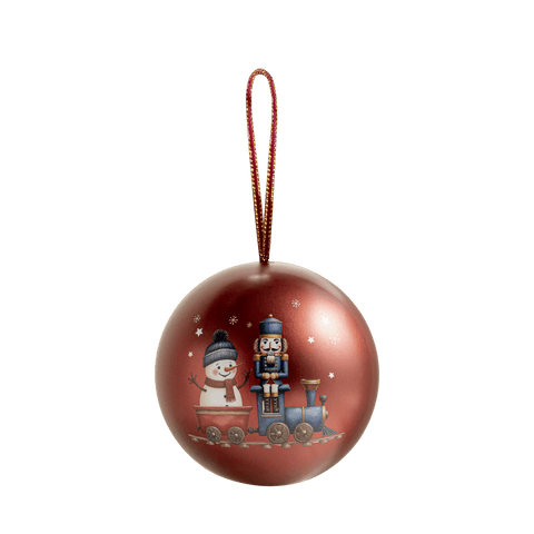 Nutcracker Christmas Bauble Filled with Crunchy Truffle Pops - WOW Chocolao!