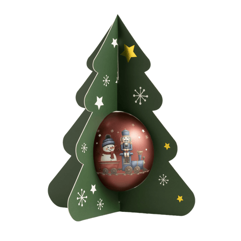 Nutcracker Christmas Bauble Filled with Crunchy Truffle Pops - WOW Chocolao!