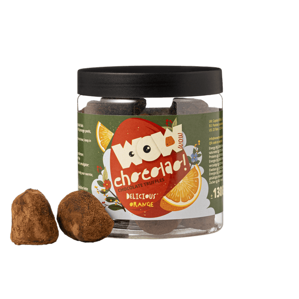 Truffes au Chocolat Orange - Pâques - Pot Cadeau 130g