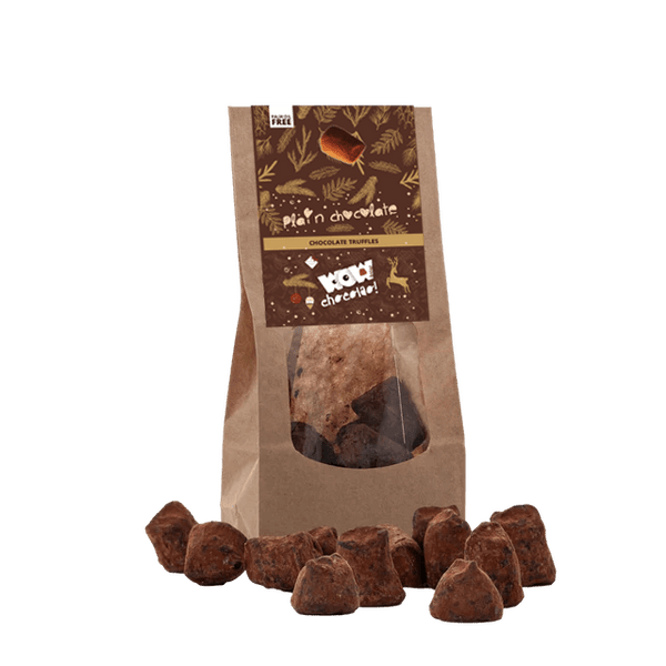 Truffes au chocolat nature - Édition Noël - Sac biodégradable 130g