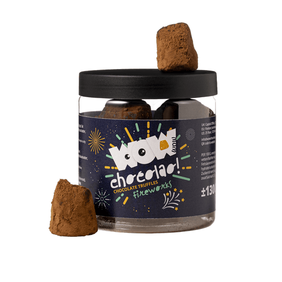 Popping Candy - New year chocolate truffles - Gifting jar 130g - WOW Chocolao!