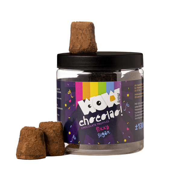 Truffes au Chocolat Bonbons Pétillants - Mois de la Fierté - Pot Cadeau 130g