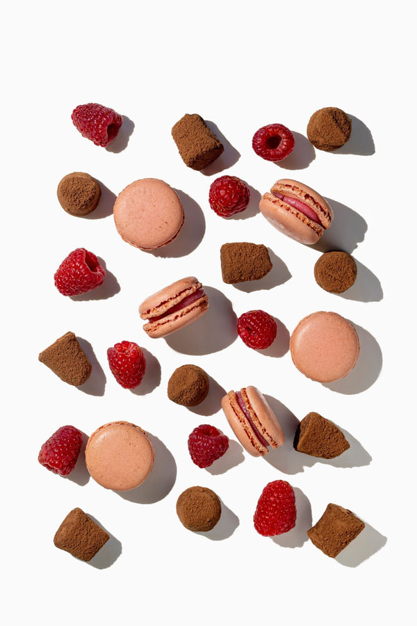 Truffes au chocolat macaron framboise - en vrac
