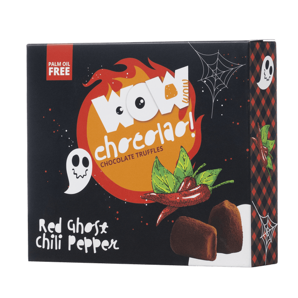 Boîte XL Red Ghost Chili Halloween 250g | Chocolat Halloween épicé