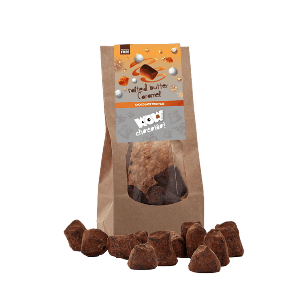 Salted Caramel Chocolate Truffles - Christmas Edition - Biodegradable bags 130g - WOW Chocolao!
